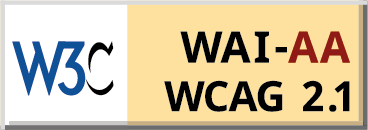 Sello W3C WAI-AA WCAG 2.1 Declaración de accesibilidad